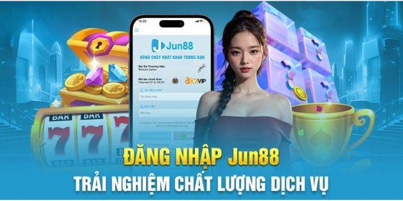 Các thao tác đăng nhập tại Jun88 được thực hiện đơn giản, nhanh chóng